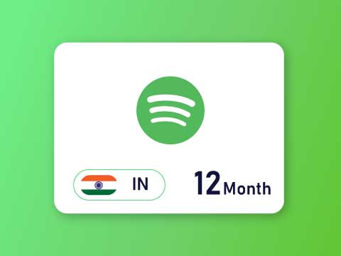 Spotify Gift Card 12 Month India